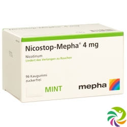 Nico stop Mepha gum 4 mg mint 96 pcs