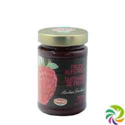 Morga raspberry fruit spread 70% Organic Action 350 g