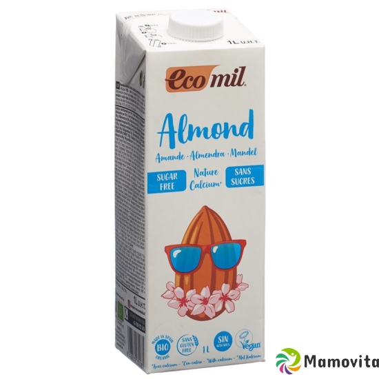 ECOMIL Almond drink with calcium lt without sugar 1 buy online