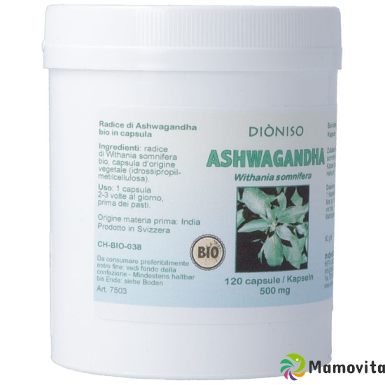 Dioniso Ashwagandha Kapseln Dose 120 Stück buy online