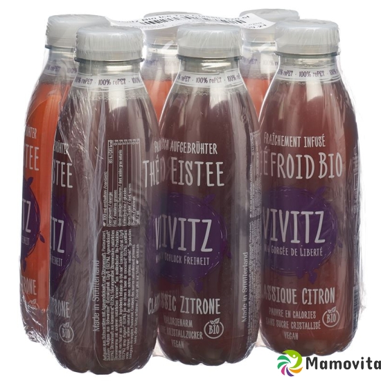 VIVITZ Organic Iced Tea Lemon Classic 6 x 0.5 lt buy online