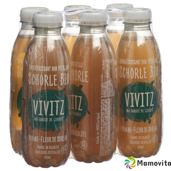 VIVITZ organic cider apple elderflower 6 x 0.5 lt buy online