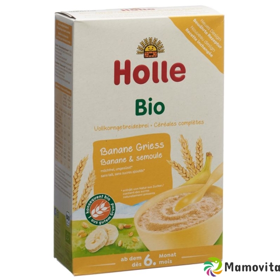 Holle fruit mash banana semolina bio 250 g buy online