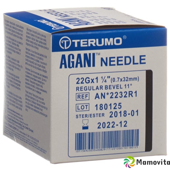 Terumo Agani disposable cannula 22G 0.7x32mm black 100 pcs buy online