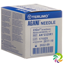 Terumo Agani disposable cannula 23G 0.6x25mm blue 100 pcs