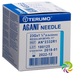 Terumo Agani disposable cannula 23G 0.6x32mm blue 100 pcs