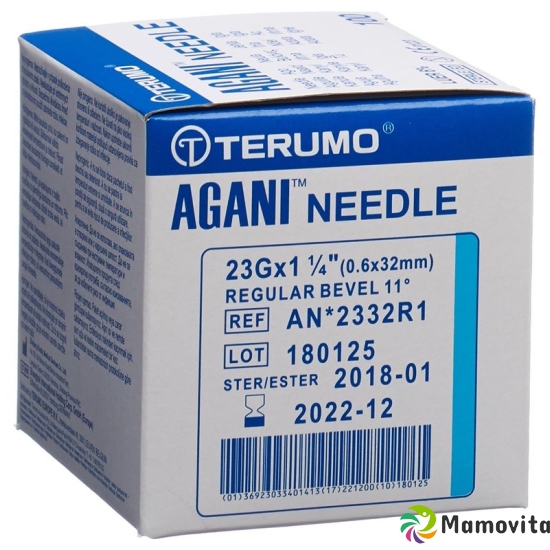 Terumo Agani disposable cannula 23G 0.6x32mm blue 100 pcs buy online