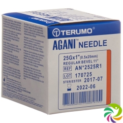 Terumo Agani disposable cannula 25G 0.5x25mm orange 100 pcs