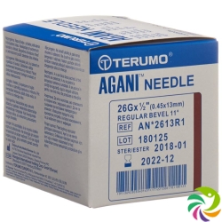 Terumo Agani disposable cannula 26G 0.45x13mm brown 100 pcs