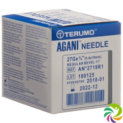 Terumo Agani disposable cannula 27G 0.4x19mm gray 100 pcs