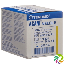 Terumo Agani disposable cannula 30G 0.3x13mm yellow 100 pcs