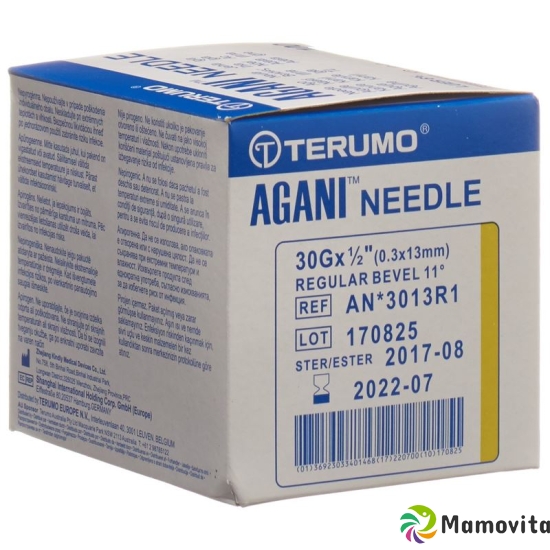 Terumo Agani disposable cannula 30G 0.3x13mm yellow 100 pcs buy online