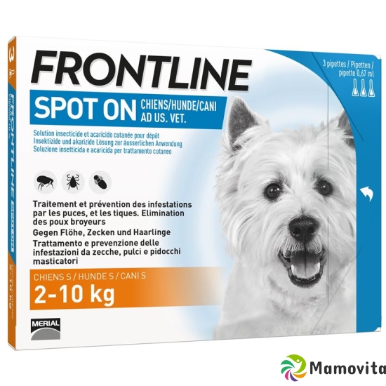 Frontline Spot On Dog S List D 3 x 0.67 ml buy online