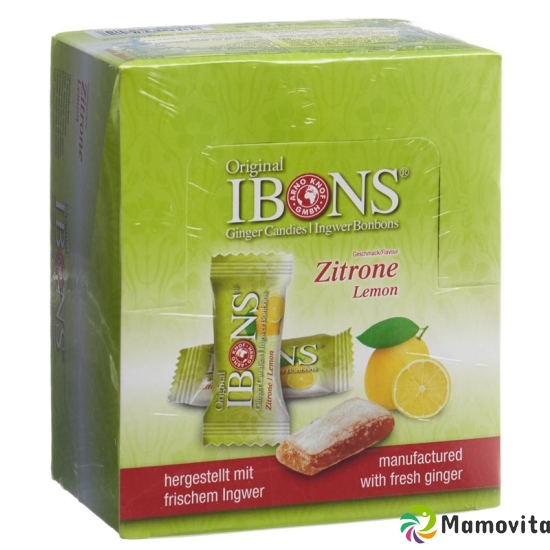 IBONS ginger candy display Lemon 12x60g buy online