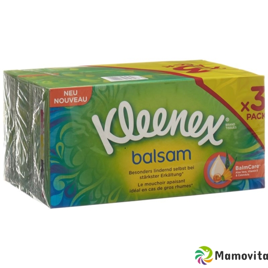 Kleenex Balm Handkerchiefs Box Trio 3 x 60 pieces buy online