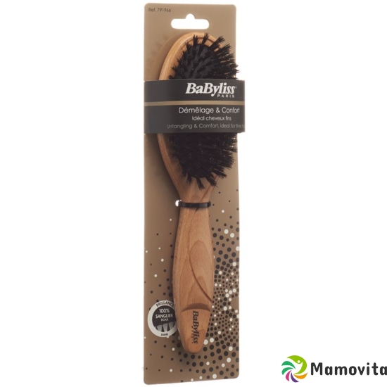 Babyliss Pneumatic Wooden Brush 100% boar buy online