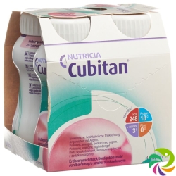 Cubitan liquid food strawberry 4 x 200 ml