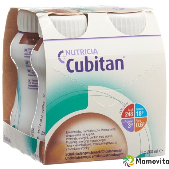 Cubitan ONS chocolate 4 x 200 ml buy online