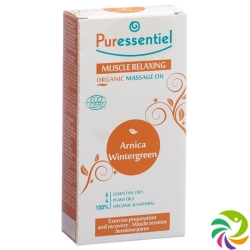 Puressentiel Bio Massage Oil for strained muscle Arnica oil of wintergreen; Fl 100 ml