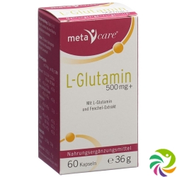 Meta Care L-glutamine 500 mg 60 capsules