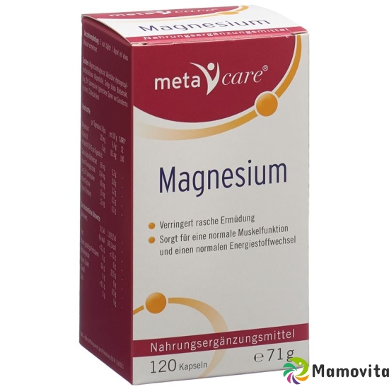 metacare magnesium Kaps 120 pcs buy online