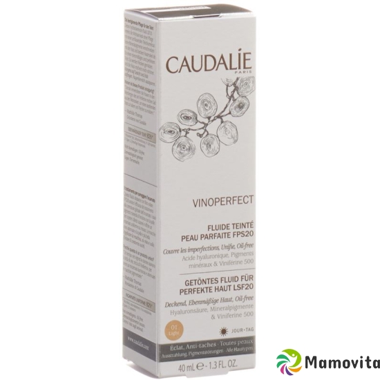 Caudalie Vinoperfect Fluide Teinte Pp Fps20 Light buy online