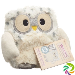 Warmies POP heat soft toy owl white lavender filling removable pack