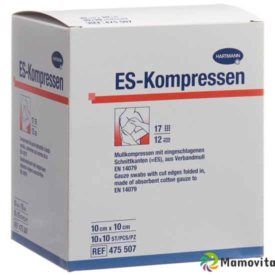 Mediset ES compress type 17 10x10cm 12 fold sterile 100 pcs buy online