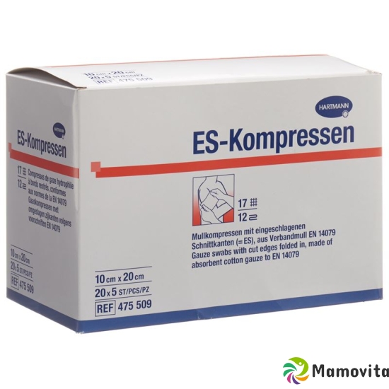 Mediset ES compress type 17 10x20cm 12 fold sterile 100 pcs buy online