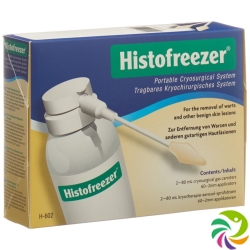 Histofreezer for warts and benign skin lesions small 2mm with 60 applicators 2 x 80 ml