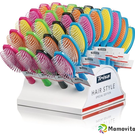 Trisa hairbrushes shelf display I love Colors 36er buy online