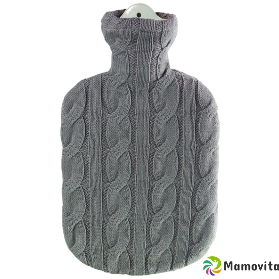 SINGER hot water bottle 2l knit cover plait dark beige buy online