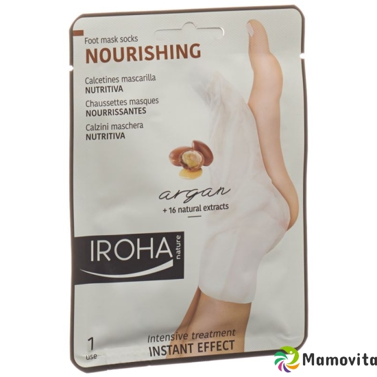 Iroha Hands&feet Foot Mask Socks Nour 2x 9 Stück buy online