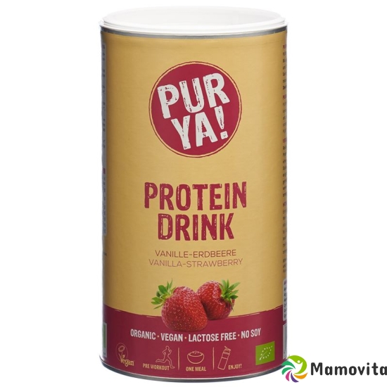 Purya! Vegan Protein Drink Vanilla Strawberry Organic Ds 550 g buy online