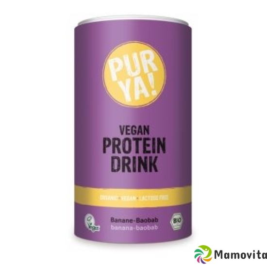 Purya! Vegan Protein Drink Banana Baobab Bio 550 g buy online