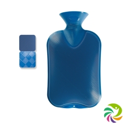 Fashy hot water bottle thermoplastic 2l half louver Sapphire