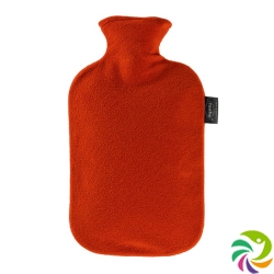 Fashy hot water bottle thermoplastics with fleece reference 2l Cranberry