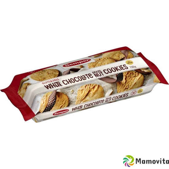 Semper White Chocolat Brazil Nut Cookies gluten free 150 g buy online