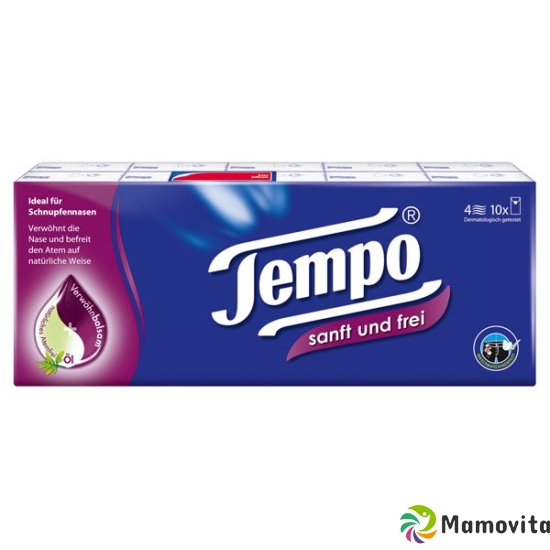 Tempo handkerchiefs soft & free 10 x 9 units buy online