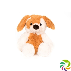 Habibi Plush Dog sitting beige white