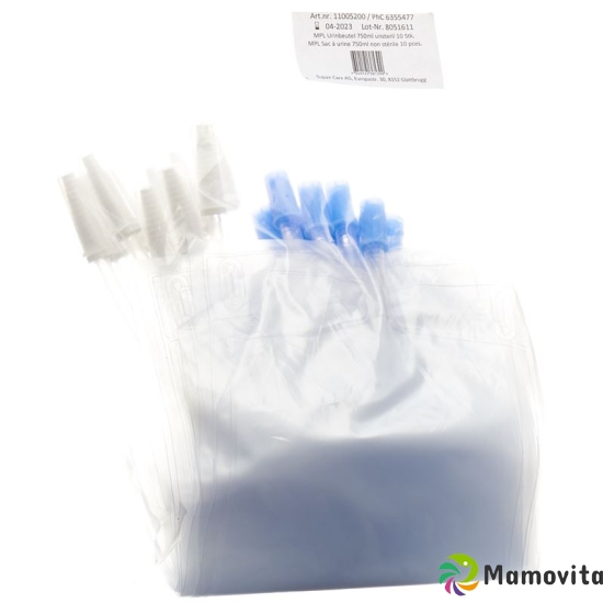 MPL urine bag 750ml 12cm with drain sterile 10 pcs buy online