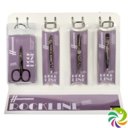 Hausmann Display Rock Line 6 scissors 12 tweezers