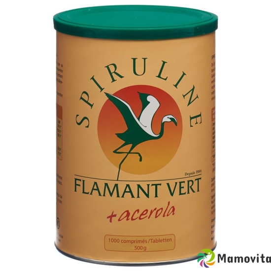 Spirulina Flamant Vert + Acerola (Vitamin C) Tabl 500 mg 1000 pc buy online