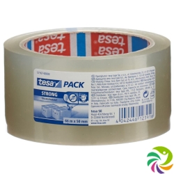 Tesa Pp-Verpackungsband 66m:50mm Transparent Stro