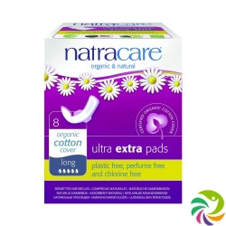 Natracare Sanitary Napkins Wing Ultra Extra Long 8 pieces