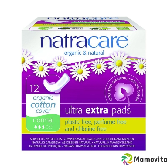 Natracare Sanitary Napkins Wing Ultra Extra Normal 12 pieces buy online