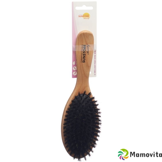 Sunstore Beauty Holzbürste Oval Wildschweinborste buy online