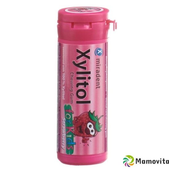 Miradent xylitol gum for Kids strawberry 30 pcs buy online