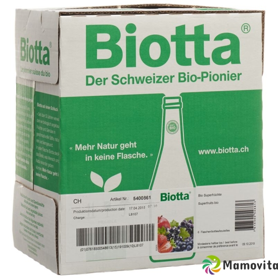 Biotta superfruits Bio Fl 6 5 dl buy online