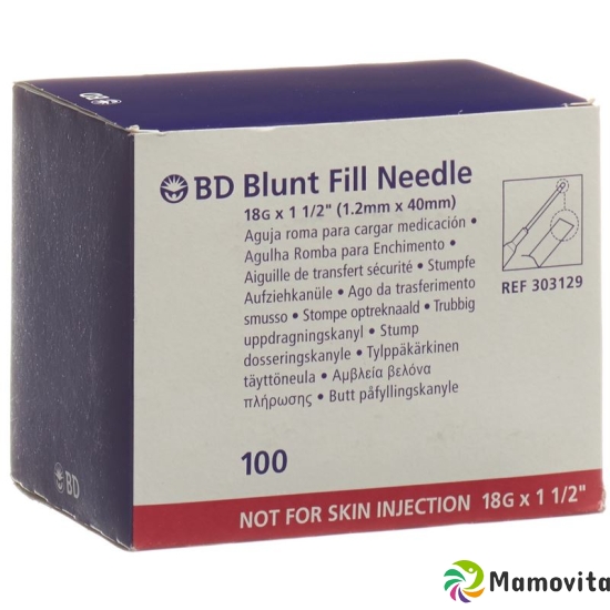 BD Blunt Fill Sicherheitsaufziehkanüle 100 Stück buy online